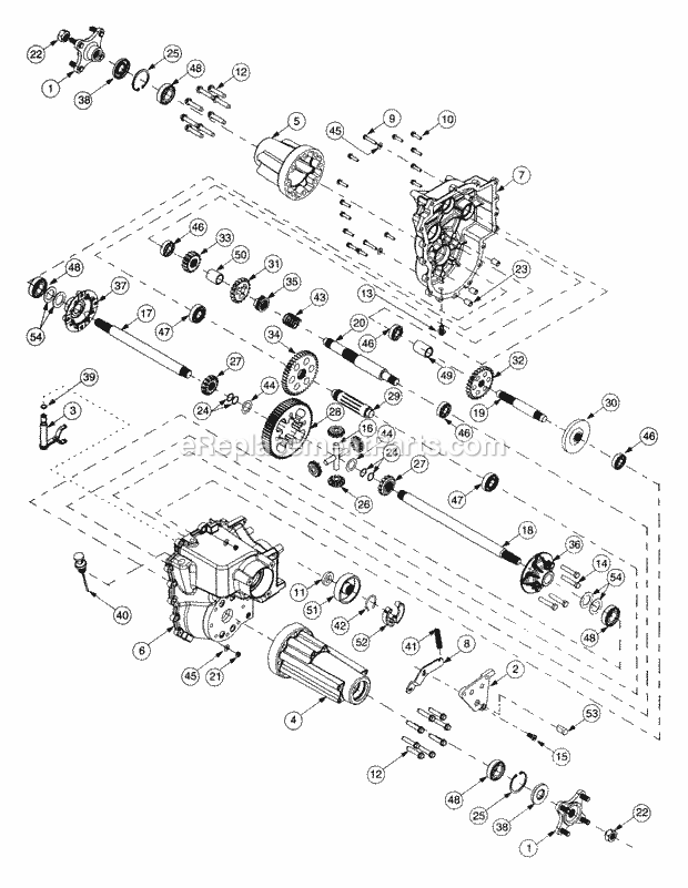 Hydro Transmission (P/N 618-3231) Diagram and Parts List for LT2138 13A-214F710 Cub Cadet Lawn Tractor